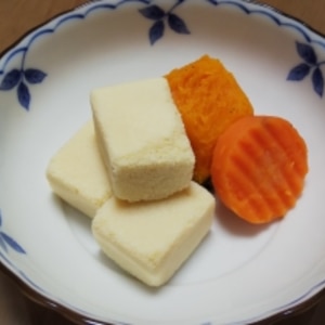 高野豆腐☆人参☆冷凍かぼちゃ煮